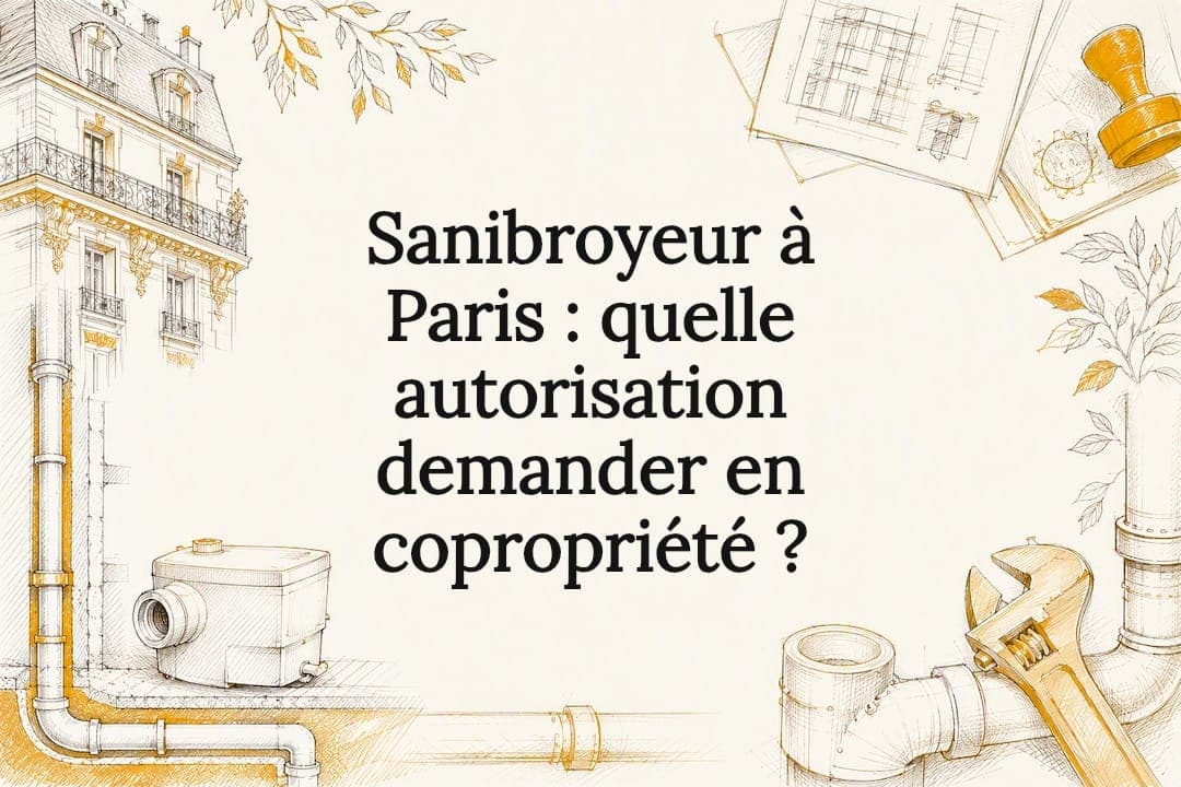 Sanibroyeur à Paris : quelle autorisation demander en copropriété ?